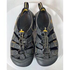 Keen Newport H2 Youth Size 4  US Trail Hiking Water Sport Sandals Black Yellow